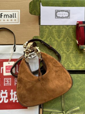 gg Atache Small Shoulder Bag Dark Brown For Women, Women’s Bags 9in/23cm gg ?