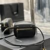 YSSL Lou Belt Bag Black In Matelass¨¦ Gold Toned Hardware For Women 6.1in/15cm YSL 614031DV7071000