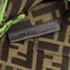 FI Baguette Small Brown Fabric Green Border Bag For Woman 18cm/7in