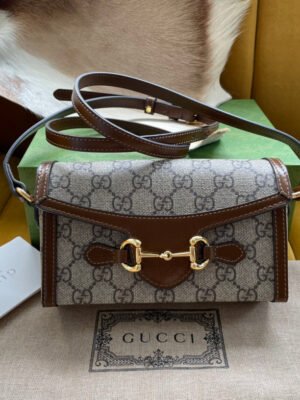 gg Children’s Horsebit 1955 Mini Bag Beige For Women, Women’s Bags 7in/18cm gg? ?699296 92TCG 8563