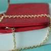 LV Double Zip Pochette Monogram Empreinte Red For Women,  Shoulder and Crossbody Bags 7.9in/20cm LV