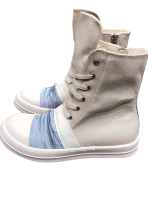 Rick Owens Lace-Up Canvas Boots