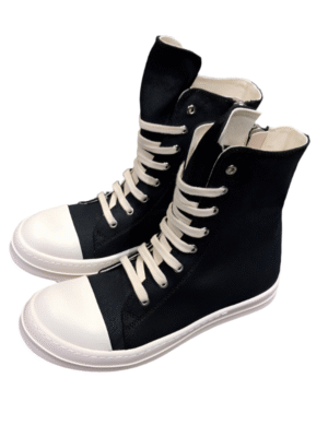 Rick Owens High-Top Canvas Sneakers