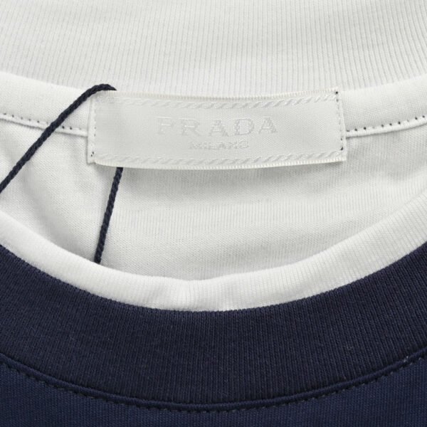 7_af6cb7bf-3dd4-40db-90ed-df0348242b82 Prada Navy Contrast Trim T-Shirt