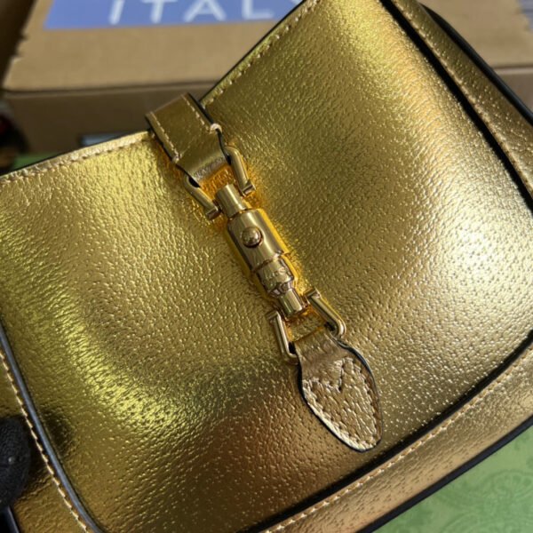 gg Jackie 1961 Lizard Mini Bag Gold For Women, Women’s Bags 7.5in/19cm gg ?