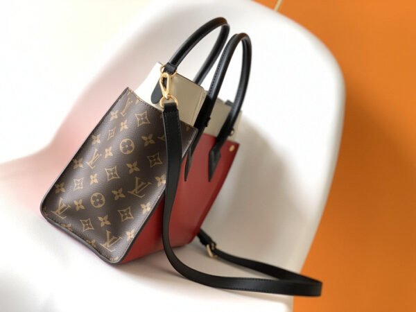 7d18ad7c-1 LV On My Side MM Tote Bag Monogram Canvas Red For Women, Shoulder Bags 12in/31cm LV M53824