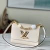 LV Twist MM Monogram Flower Quartz White For Women,  Shoulder And Crossbody Bags 9.1in/23cm LV M59403