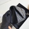 YSSL Envelope Small Bag In Mix Matelass¨¦ Grain De Poudre Black For Women 8.2in/21cm YSL 600195BOW921000