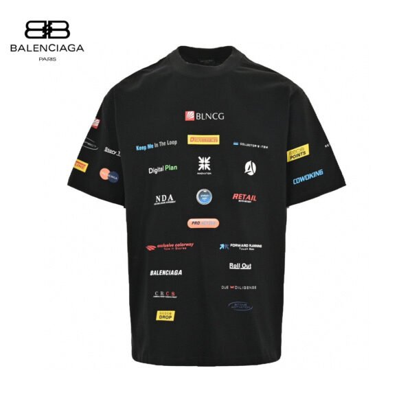 7dcd0ef8 Balenciaga Logo-Print T-Shirt