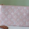 7e43c52d LV Double Zip Pochette Monogram Empreinte Candy Pink For Women, Shoulder And Crossbody Bags 20cm/7.9in LV M81429