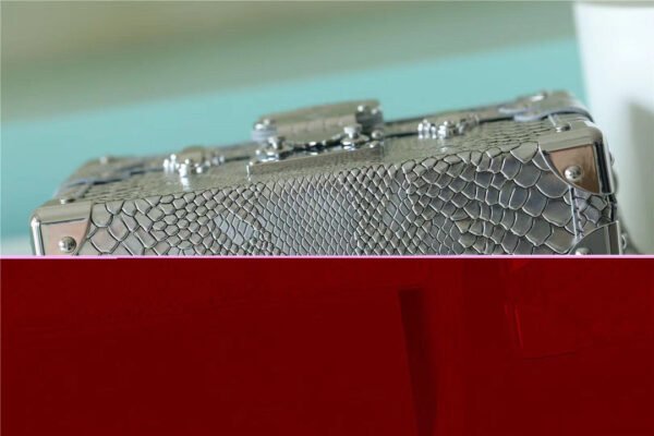 LV Petite Malle High Shiny Alligator Silver For Women,  Shoulder And Crossbody Bags 7.9in/20cm LV?