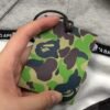 BAPE SPACE CAMO DOUBLE SHARK FULL ZIP HOODIE WHITE