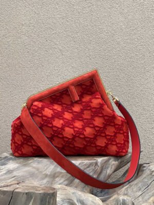 FI First Medium Red Bag For Woman 32.5cm/13in