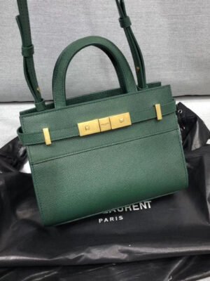 YSSL Manhattan Nano Shopping Bag In Box Green For Women 8.2in/21cm YSL