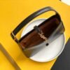 YSSL LE 5 ¨¤ 7 Hobo Bag Black In Embossed Material For Women 9in/23cm YSL 657228DZESW1062