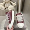 Rick Owens Burgundy Low-Top Sneakers