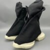 Rick Owens Black High-Top Canvas Boots