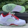 JORDAN 5 White/Red/Green