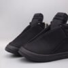 Rick Owens Black High-Top Wrap Sneakers