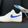 NIKE AIR FORCE 1 "Gum Sole White/Blue"