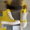8._8_e05dfece-880d-40ed-855c-79e1cde16279 Rick Owens Yellow High-Top Sneakers