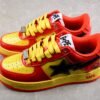 BAPE STA Low-Top Sneakers in Red and Yellow Iron Man Edition