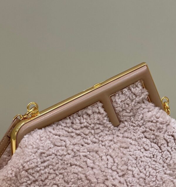 FI First Small Pink Mink Bag For Woman 26cm/10in