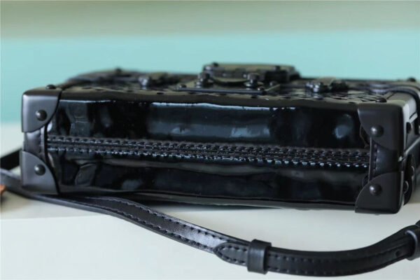 LV Petite Malle Monogram Pattern Black For Women,  Shoulder And Crossbody Bags 7.9in/20cm LV?