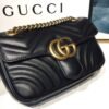 gg Marmont Matelass¨¦ Mini Bag Black Matelass¨¦ Chevron With A Heart For Women 8.5in/22cm gg  446744 DTDIT 1000