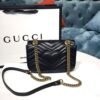 gg Marmont Matelass¨¦ Mini Bag Black Matelass¨¦ Chevron With A Heart For Women 8.5in/22cm gg  446744 DTDIT 1000