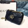 gg Marmont Small Matelass¨¦ Shoulder Bag Black Matelass¨¦ Chevron With A Heart For Women 10in/22cm gg 446744 DTDIT 1000