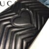 gg Marmont Small Matelass¨¦ Shoulder Bag Black Matelass¨¦ Chevron With A Heart For Women 10in/22cm gg 446744 DTDIT 1000