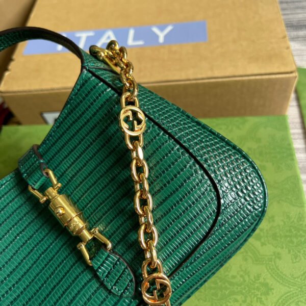 gg Jackie 1961 Lizard Mini Bag Green For Women, Women’s Bags 7.5in/19cm gg ?