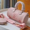 LV Papillon BB Monogram Empreinte Bouton De Rose Pink For Women, Women¡¯s Handbags, Shoulder And Crossbody Bags 7.9in/20cm LV M45707