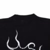 Balenciaga T-shirt with Gothic Flame Logo