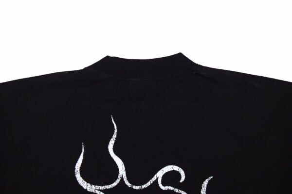 Balenciaga T-shirt with Gothic Flame Logo
