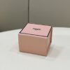 FI Logo Box Keychain Pink Charm Bag For Woman 8cm/3in