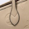 LV Neverfull MM Tote Bag Monogram Empreinte Tourterelle Gray For Women,  Shoulder Bags 12.2in/31cm LV M45686