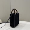 FI Mini Sunshine Shopper Black Bag For Woman 18cm/7in