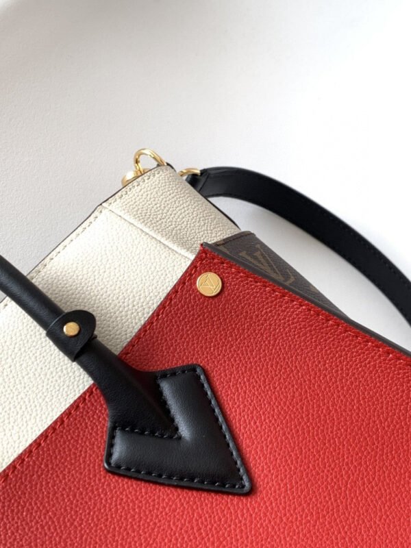 83784838-1 LV On My Side MM Tote Bag Monogram Canvas Red For Women, Shoulder Bags 12in/31cm LV M53824