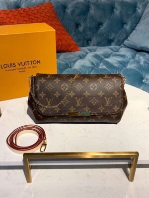 LV Favorite MM Clutch Monogram Canvas For Women, Women¡¯s Handbags, Shoulder And Crossbody Bags 10.2in/26cm LV M40718