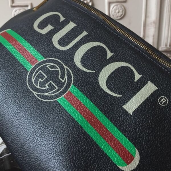 gg Coco Capit¨¢n Logo Belt Bag Cotton Linen Lining Black For Men 11in/28cm gg
