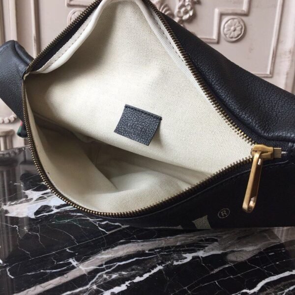 gg Coco Capit¨¢n Logo Belt Bag Cotton Linen Lining Black For Men 11in/28cm gg