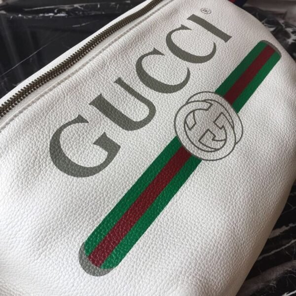 gg Coco Capit¨¢n Logo Belt Bag Cotton Linen Lining White For Men 11in/28cm gg