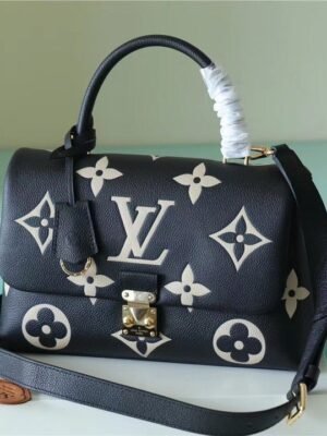 LV Madeleine MM Monogram Empreinte Black / Beige For Women,  Shoulder and Crossbody Bags 11.8in/30cm LV?