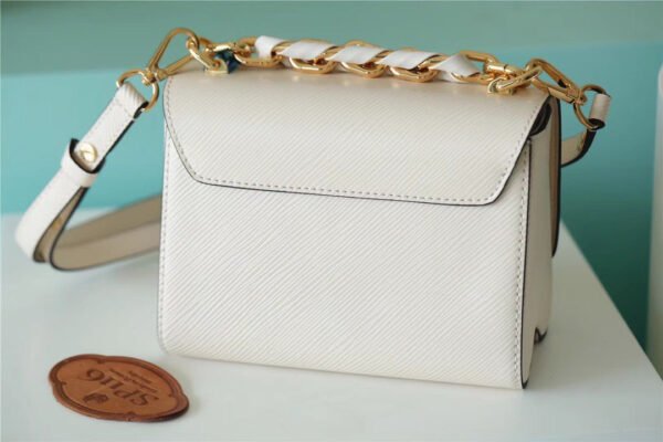 LV Twist MM Epi White For Women, Women¡¯s Bags, Shoulder And Crossbody Bags 9.1in/23cm LV