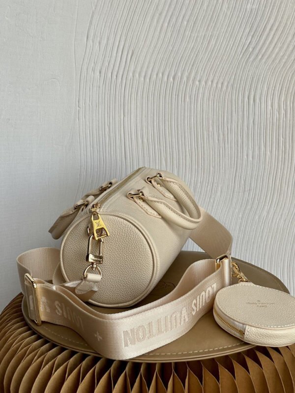 85d1dec1 LV Papillon BB Bag In Monogram Empreinte For Women 7.9in/20cm Cr¨¨me Beige M45994