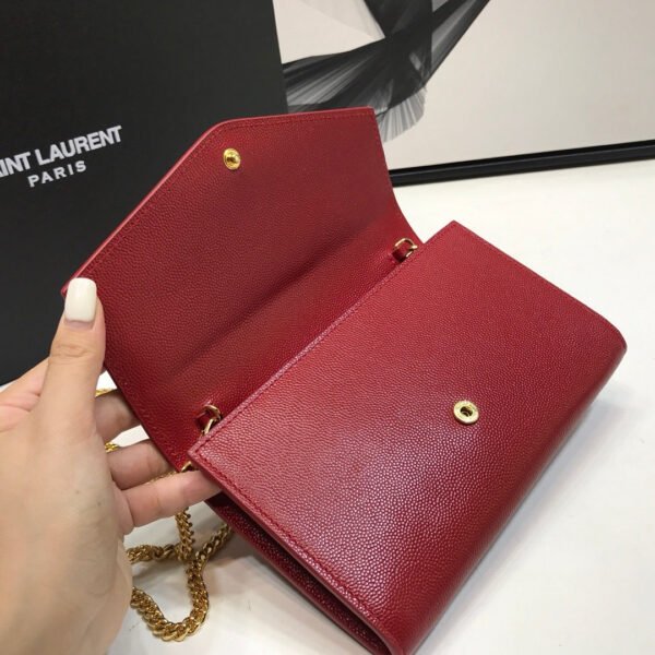 YSSL Uptown Chain Wallet Red For Women 7.4in/19cm YSL?