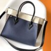 LV On My Side MM Tote Bag Monogram Canvas Navy Blue For Women,  Shoulder Bags 12in/31cm LV M55933