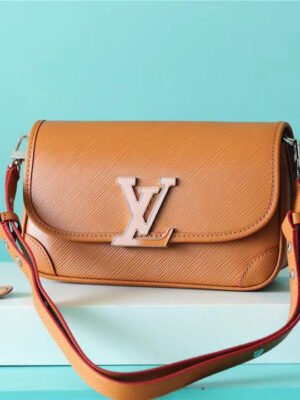 LV Buci Epi Gold Miel Brown For Women,  Shoulder And Crossbody Bags 24.5cm/9.6in LV M59459